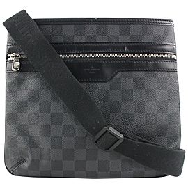 Louis Vuitton Black Damier Graphite Thomas Crossbody Messenger bag 228lvs55