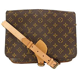 Louis Vuitton Monogram Cartouchiere GM Crossbody Bag 104lv46