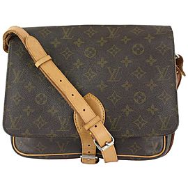 Louis Vuitton Monogram Cartouchiere GM Crossbody Bag 106lv2