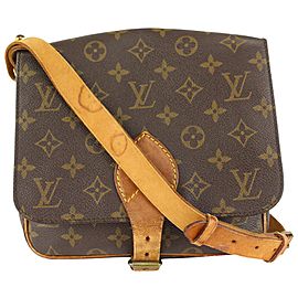 Louis Vuitton Monogram Cartouchiere MM Crossbody Bag 1019lv19