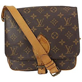 Louis Vuitton Monogram Cartouchiere MM Crossbody Bag 826lv76