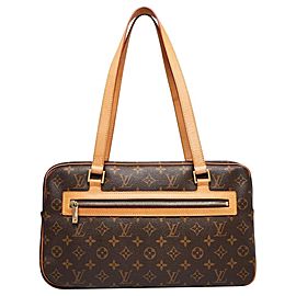 Louis Vuitton Monogram Cite Gm 4lva82 Brown Coated Canvas Tote