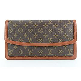 Louis Vuitton Monogram Dame GM Envelope Clutch 217lvs55