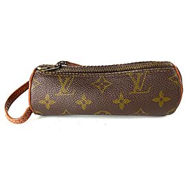 Louis Vuitton Monogram Etui 3 Balles Golf Ball Case 12lv613 Brown Coated Canvas Clutch