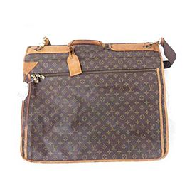 Louis Vuitton Monogram Garment Carrier 2 Hangers and Strap 233160 Brown Weekend/Travel Bag