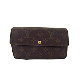 Louis Vuitton Monogram Bifold Sarah Long Wallet 217435