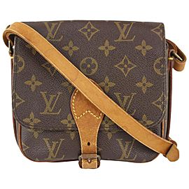 Louis Vuitton Monogram Mini Cartouchiere PM Crossbody Bag 1013lv8