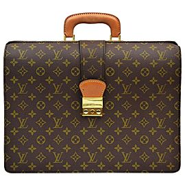 Louis Vuitton Monogram Serviette Fermoir Attache Briefcase 862944