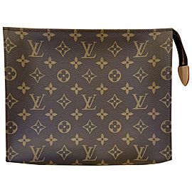 Louis Vuitton Large Monogram Toiletry Pouch 26 Toilette Poche Clutch 861440