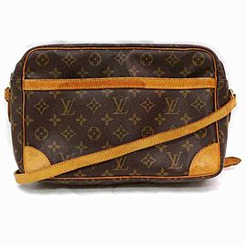 Louis Vuitton Monogram Trocadero 27 872924 Brown Coated Canvas Cross Body Bag