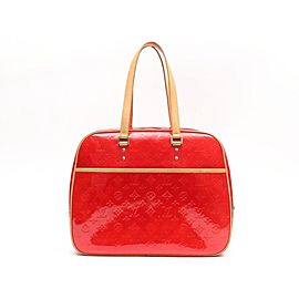 Louis Vuitton Red Monogram Vernis Sutton Bag 6LE857