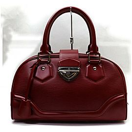 Louis Vuitton Montaigne GM Bowling Boston Bowler Dark Red Epi 872721