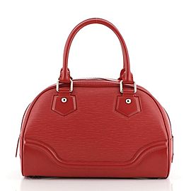 Louis Vuitton Red Epi Leather Montaigne PM Bowler Speedy 858093