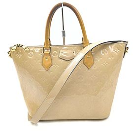 Louis Vuitton Beige Monogram Vernis Montebello MM 2way Tote Bag with Strap 863048