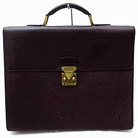 Louis Vuitton Bordeaux Taiga Leather Moskova Briefcase Attache 861514