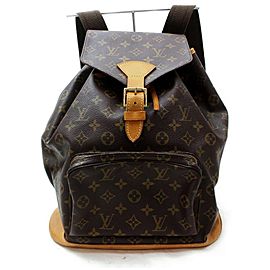 Louis Vuitton Monogram Montsouris GM Backpack Large Bookbag 860534