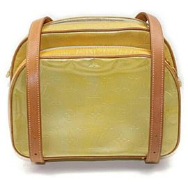 Louis Vuitton Murray Mini 872872 Yellow-green Monogram Vernis Leather Backpack