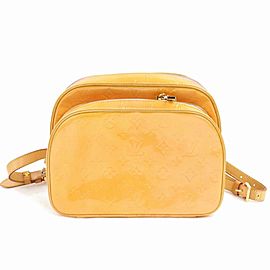 Louis Vuitton Murray Salmon Mini 870923 Yellow Monogram Vernis Leather Backpack