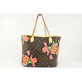 Louis Vuitton Stephen Sprouse Monogram Roses Neverfull MM Tote Bag 1LV1025