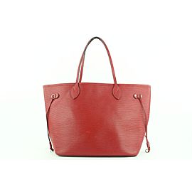 Louis Vuitton Red Epi Leather Neverfull MM Tote bag 285lvs512