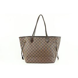 Louis Vuitton Damier Ebene Neverfull MM Tote Bag