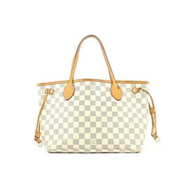 Louis Vuitton Small Damier Azur Neverfull PM Tote Bag 566lvs311