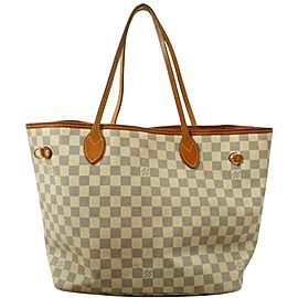 Louis Vuitton Damier Azur Neverfull MM Tote Bag 861351