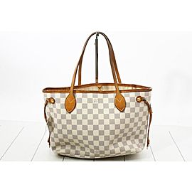 Louis Vuitton Damier Azur Neverfull PM Tote Bag 862124