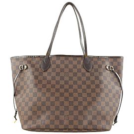 Louis Vuitton Damier Ebene Neverfull MM Tote Bag 45lvs423