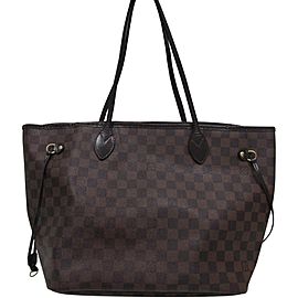 Louis Vuitton Damier Ebene Neverfull MM Tote Bag