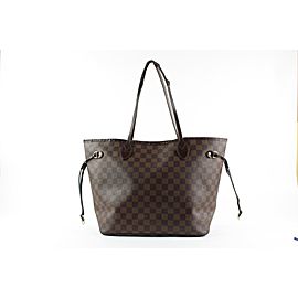 Louis Vuitton Damier Ebene Neverfull MM Tote Bag 862460