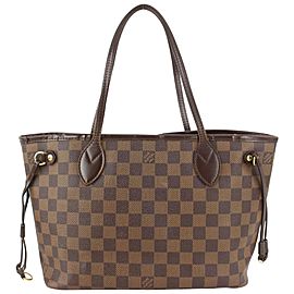 Louis Vuitton Damier Ebene Neverfull PM Tote Bag