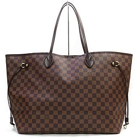 Louis Vuitton Louis Vuitton Tote Bag Neverfull GM Damier Browns Damier 862950