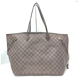 Louis Vuitton Large Damier Ebene Neverfull GM Tote Bag