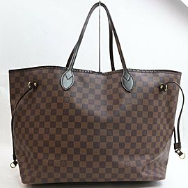 Louis Vuitton Large Damier Ebene Neverfull GM Tote bag