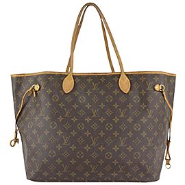 Louis Vuitton Large Monogram Neverfull GM Tote Bag 1019lv26