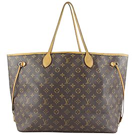 Louis Vuitton Large Monogram Neverfull GM Tote Bag 565lvs614