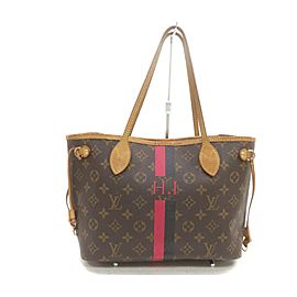 Louis Vuitton Monogram Mongram Neverfull PM Tote with Stripe 863287