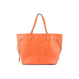 Louis Vuitton Mandarin Orange Epi Leather Neverfull MM Tote Bag 862344