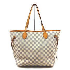 Louis Vuitton Damier Azur Neverfull MM Tote Bag 862395