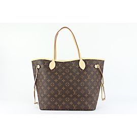 Louis Vuitton Monogram Fuchsia Neverfull MM Tote Bag 913lv14