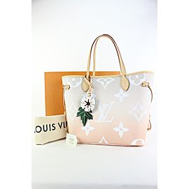 Louis Vuitton Peach Mist Monogram By the Pool Neverfull MM Tote Bag 28lvs422