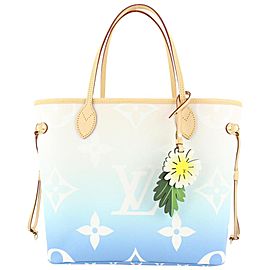 Louis Vuitton Blue Monogram By the Pool Neverfull MM Tote Bag 48lvs423