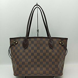 Louis Vuitton Damier Ebene Neverfull PM Tote 862250