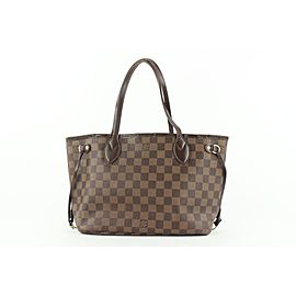 Louis Vuitton Small Damier Ebene Neverfull PM Tote Bag 46lvs423