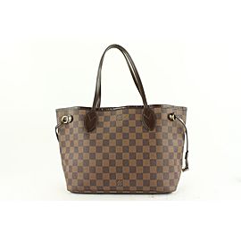 Louis Vuitton Small Damier Ebene Neverfull PM Tote Bag 662lvs618