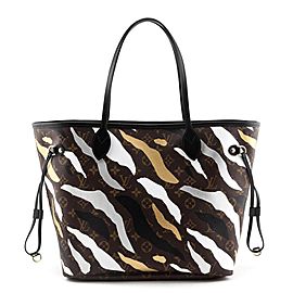 Louis Vuitton Camo LVxLOL Monogram League of Legends Neverfull MM Tote 830lv24