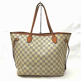 Louis Vuitton Damier Azur Neverfull MM Tote 861233