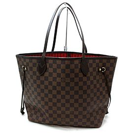 Louis Vuitton Damier Ebene Neverfull MM Tote 860645