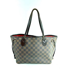 Louis Vuitton Neverfull Damier Ebene Pm 21l69 Brown Coated Canvas Tote